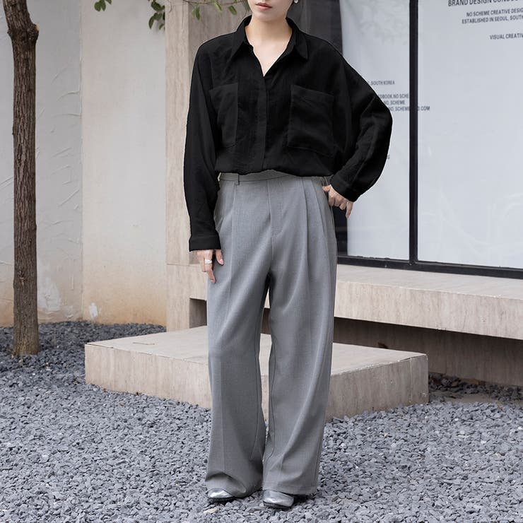 シアーシャツ ロング丈 ポケット付き | Doux Belle  | 詳細画像16 