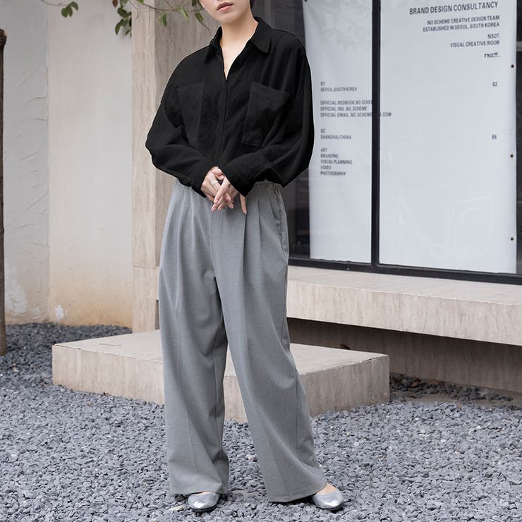 シアーシャツ ロング丈 ポケット付き | Doux Belle  | 詳細画像17 