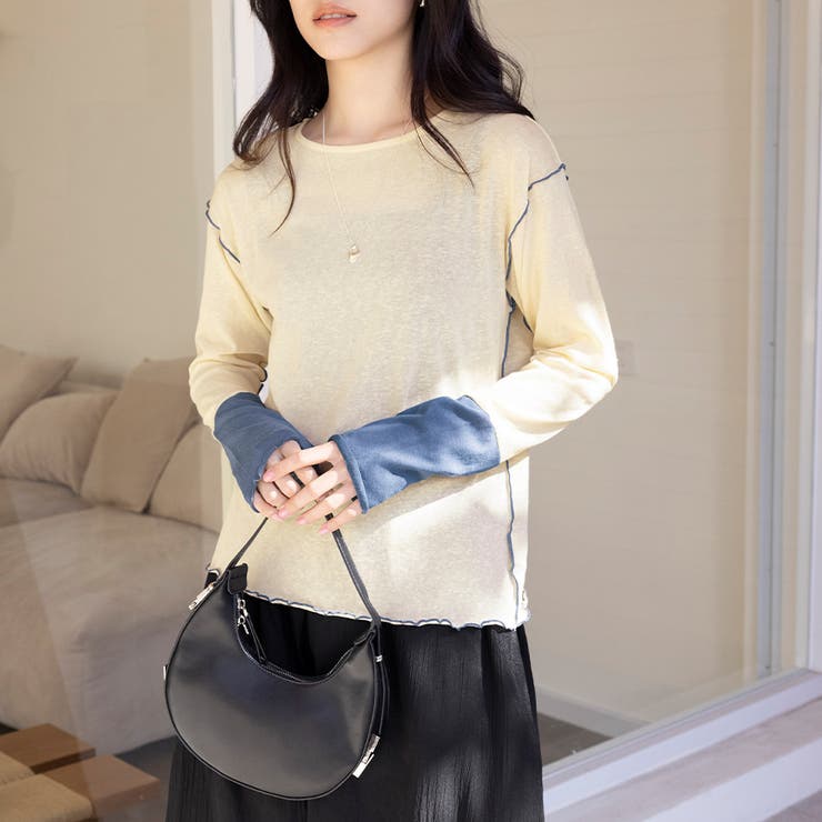 バイカラートップス | Doux Belle  | 詳細画像1 