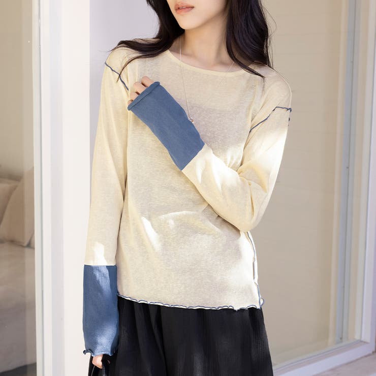 バイカラートップス | Doux Belle  | 詳細画像2 