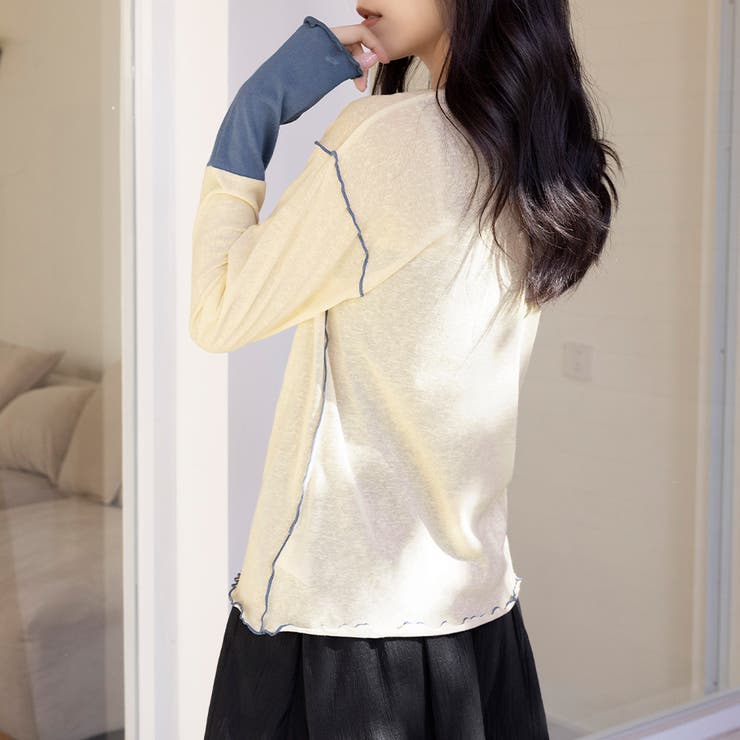 バイカラートップス | Doux Belle  | 詳細画像4 