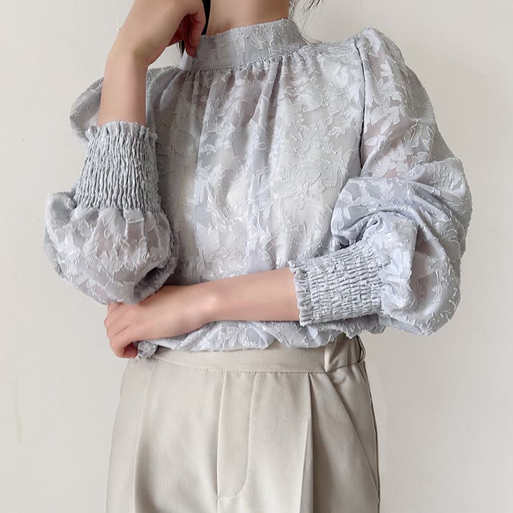 レースシアータートルネックブラウス | Doux Belle  | 詳細画像14 