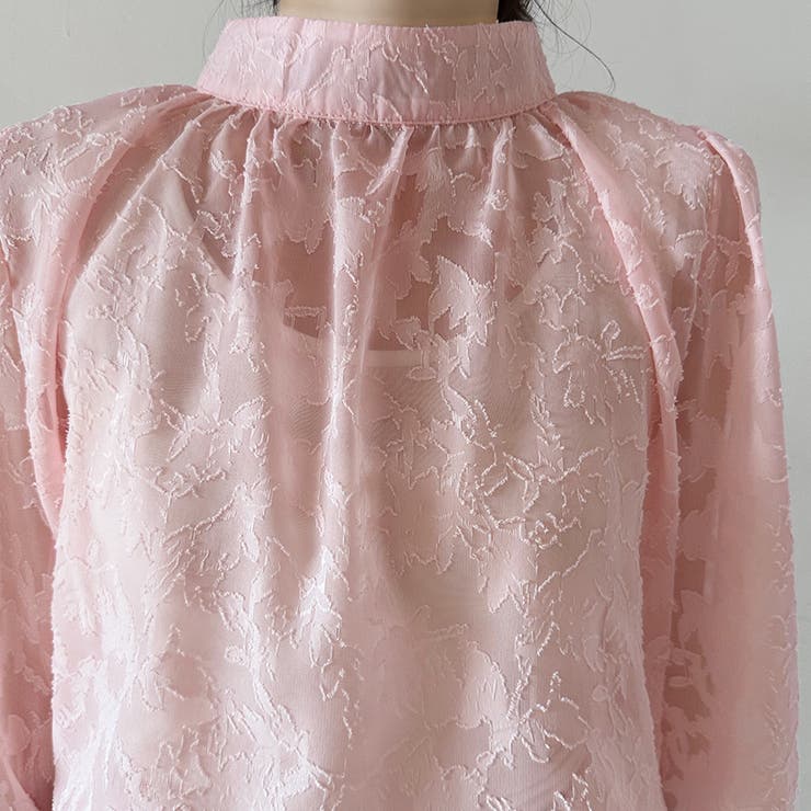 レースシアータートルネックブラウス | Doux Belle  | 詳細画像21 