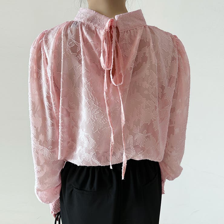 レースシアータートルネックブラウス | Doux Belle  | 詳細画像8 