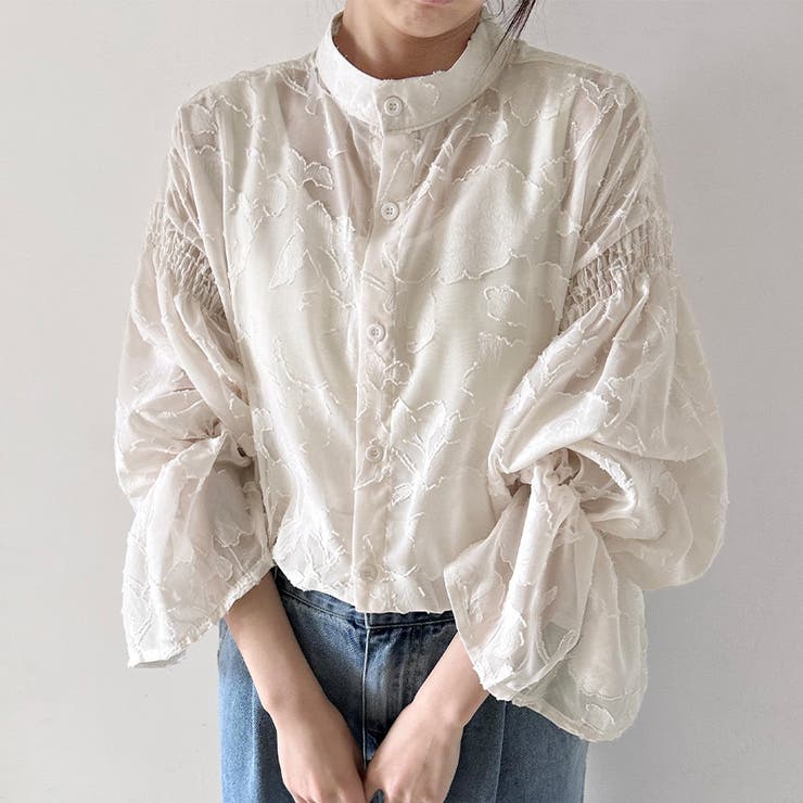 ベルスリーブシアーブラウス | Doux Belle  | 詳細画像1 