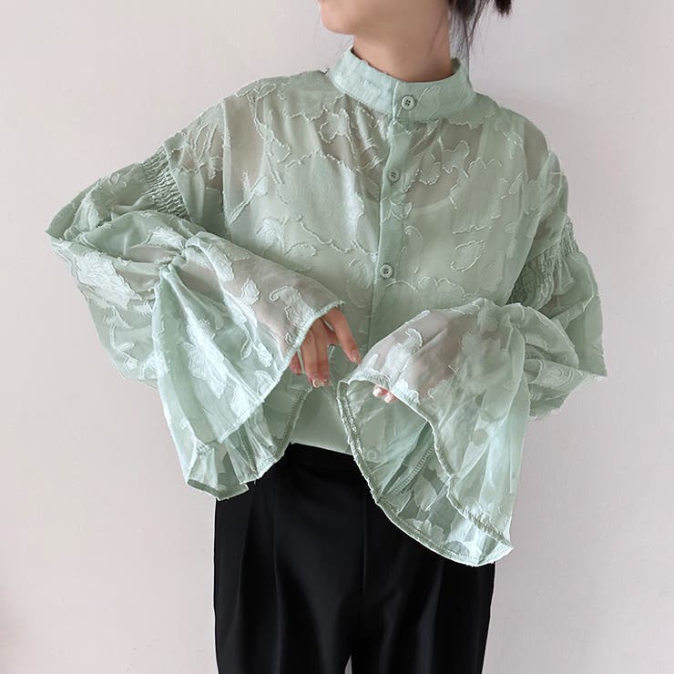 ベルスリーブシアーブラウス | Doux Belle  | 詳細画像10 