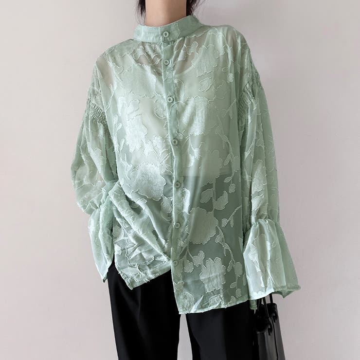 ベルスリーブシアーブラウス | Doux Belle  | 詳細画像11 