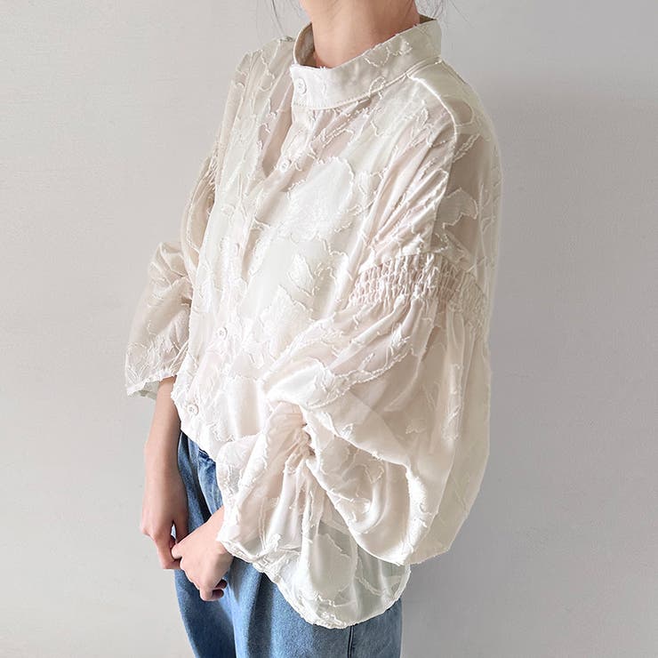 ベルスリーブシアーブラウス | Doux Belle  | 詳細画像3 