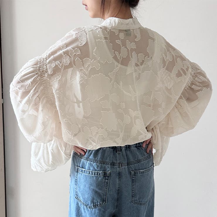 ベルスリーブシアーブラウス | Doux Belle  | 詳細画像4 