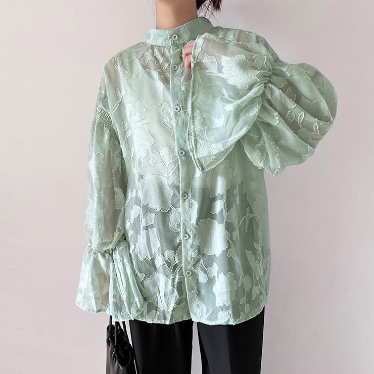 ベルスリーブシアーブラウス | Doux Belle  | 詳細画像9 