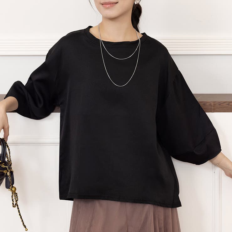 七分袖ボリュームスリーブカットソー | Doux Belle  | 詳細画像12 