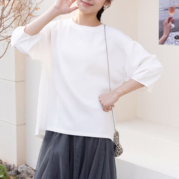 七分袖ボリュームスリーブカットソー | Doux Belle  | 詳細画像7 