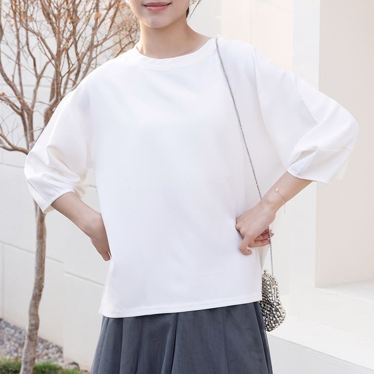 七分袖ボリュームスリーブカットソー | Doux Belle  | 詳細画像9 