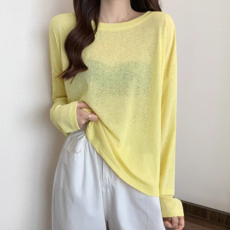 2typeラウンドネックシアートップス | Doux Belle  | 詳細画像11 