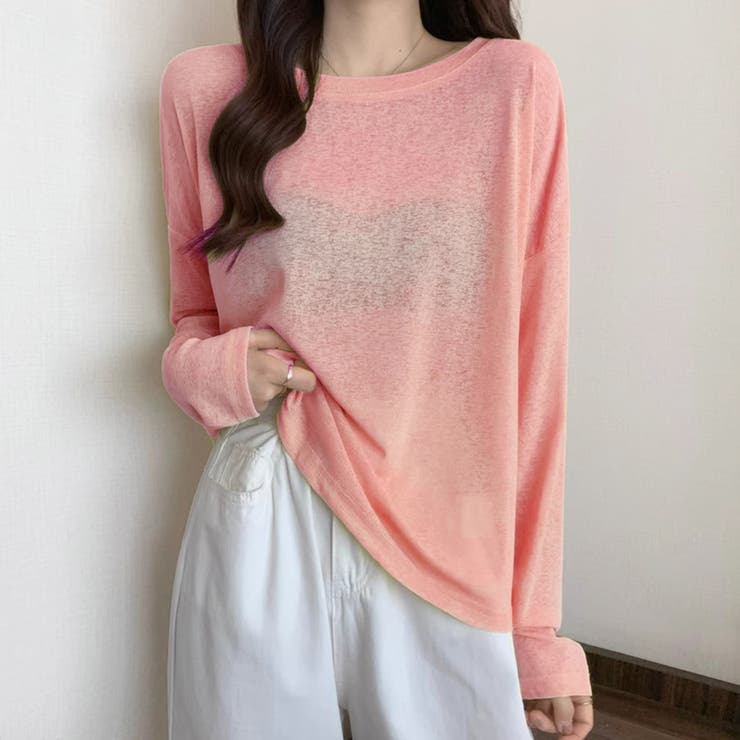 2typeラウンドネックシアートップス | Doux Belle  | 詳細画像15 