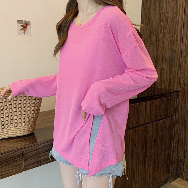 2typeラウンドネックシアートップス | Doux Belle  | 詳細画像17 