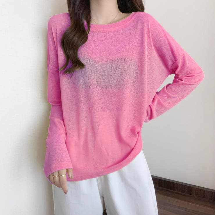 2typeラウンドネックシアートップス | Doux Belle  | 詳細画像18 