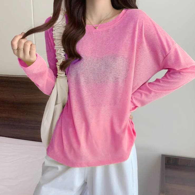 2typeラウンドネックシアートップス | Doux Belle  | 詳細画像19 