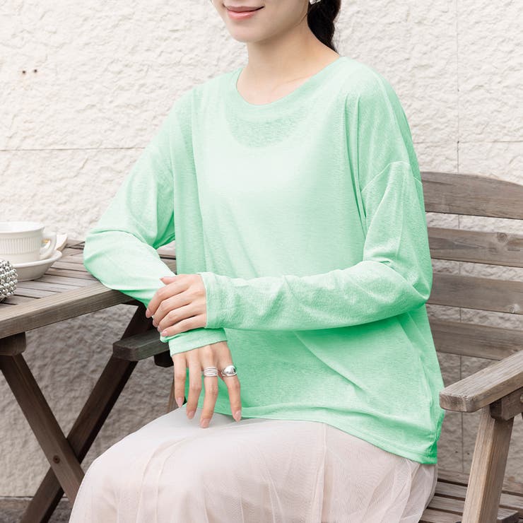 2typeラウンドネックシアートップス | Doux Belle  | 詳細画像27 