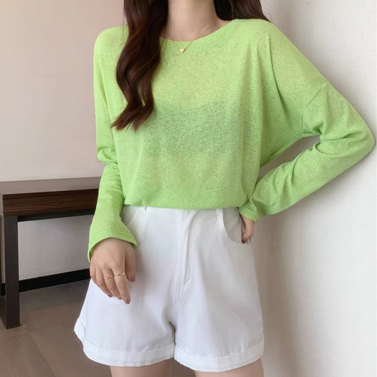 2typeラウンドネックシアートップス | Doux Belle  | 詳細画像30 