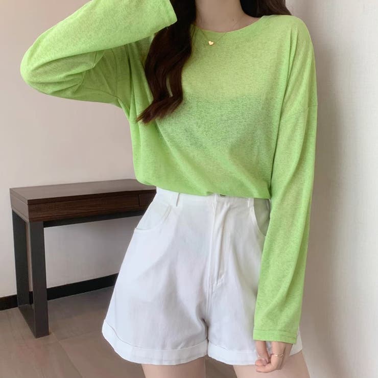 2typeラウンドネックシアートップス | Doux Belle  | 詳細画像31 