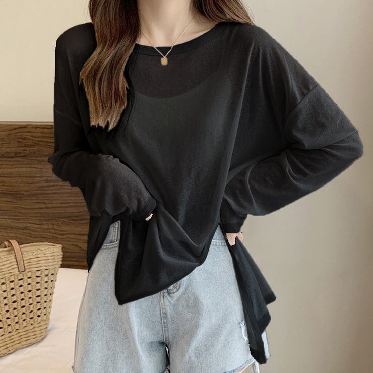 2typeラウンドネックシアートップス | Doux Belle  | 詳細画像49 