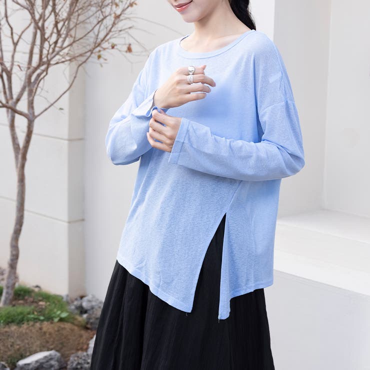 2typeラウンドネックシアートップス | Doux Belle  | 詳細画像5 