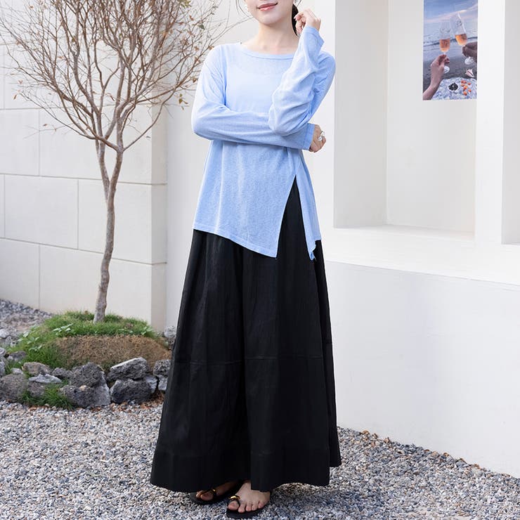 2typeラウンドネックシアートップス | Doux Belle  | 詳細画像6 