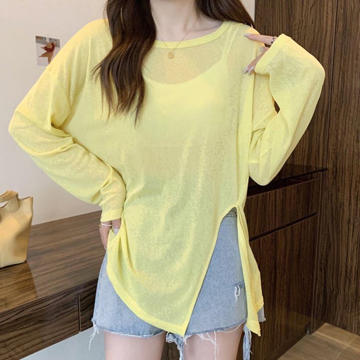 2typeラウンドネックシアートップス | Doux Belle  | 詳細画像9 