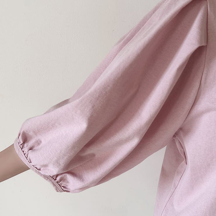 コットン素材シンプルボリュームスリーブカットソー | Doux Belle  | 詳細画像29 