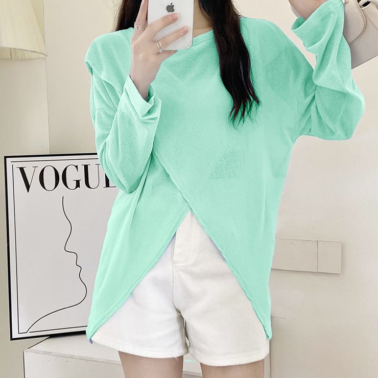 前後2way仕様ラウンドネックシアーカットソー | Doux Belle  | 詳細画像11 