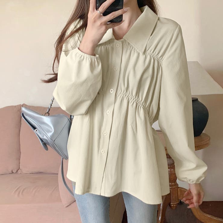 選べる2TYPE！ギャザーブラウス | Doux Belle  | 詳細画像16 