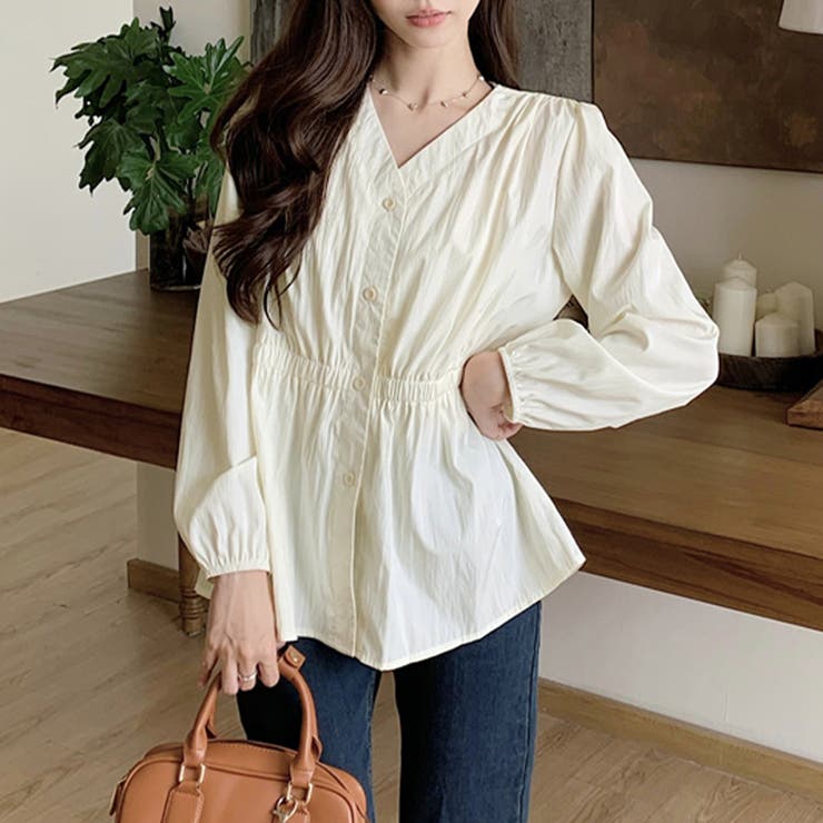 選べる2TYPE！ギャザーブラウス | Doux Belle  | 詳細画像4 