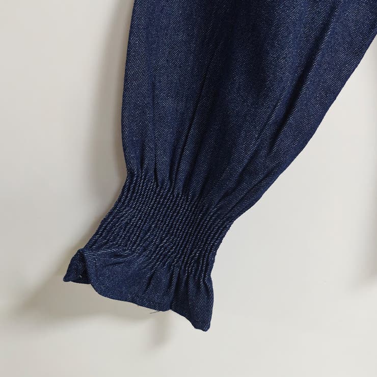 フリル襟デニムブラウス | Doux Belle  | 詳細画像9 