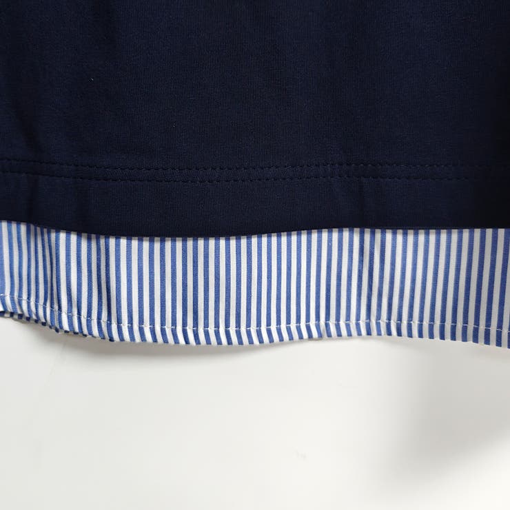 シャツ切替デザインニットトップス | Doux Belle  | 詳細画像10 