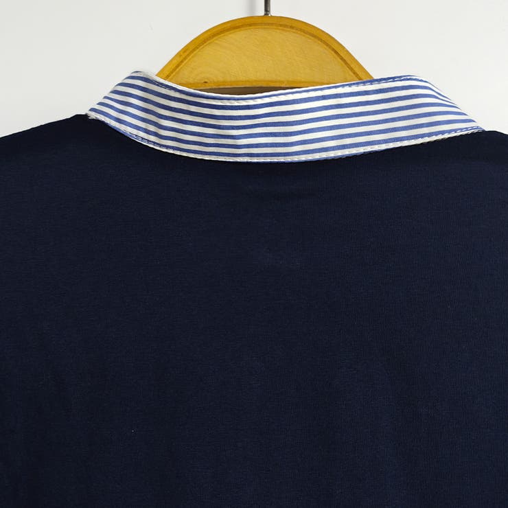 シャツ切替デザインニットトップス | Doux Belle  | 詳細画像11 