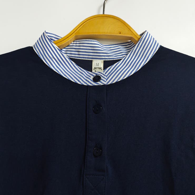 シャツ切替デザインニットトップス | Doux Belle  | 詳細画像8 