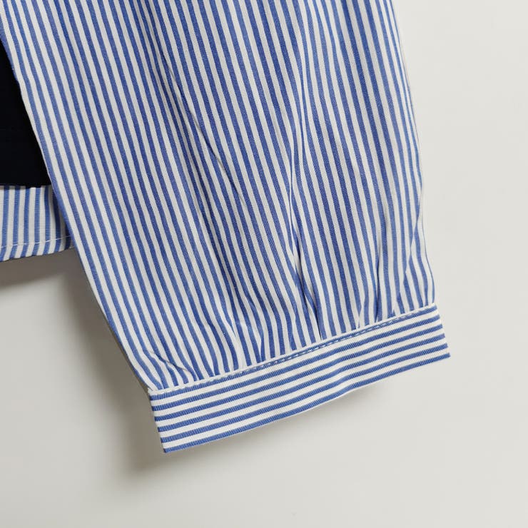 シャツ切替デザインニットトップス | Doux Belle  | 詳細画像9 