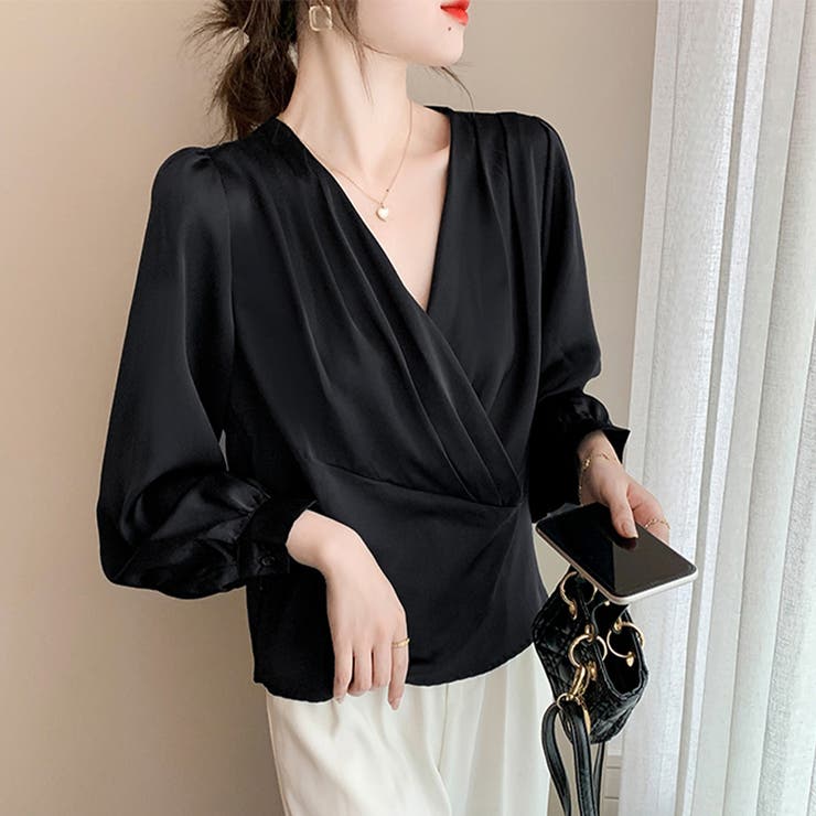 ドレープデザインブラウス | Doux Belle  | 詳細画像12 