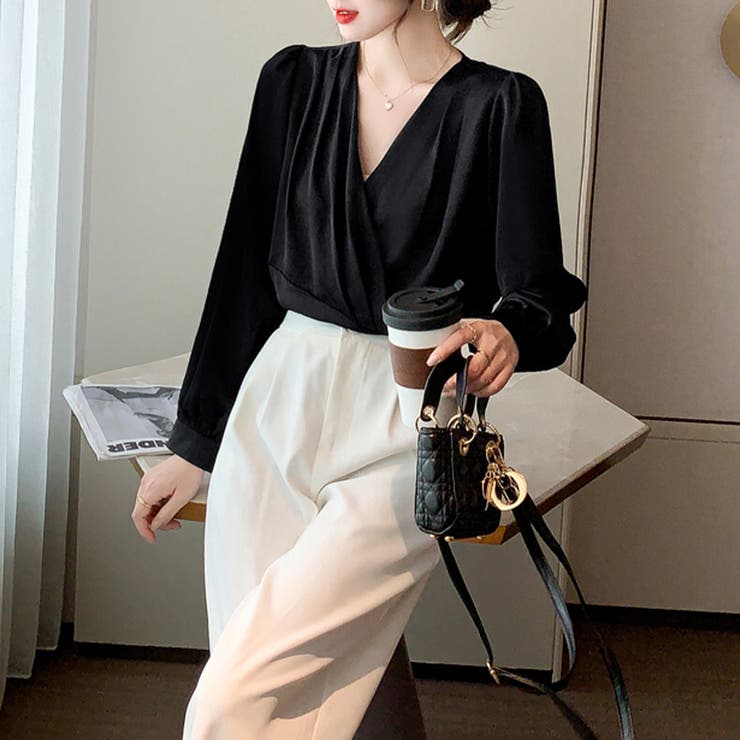 ドレープデザインブラウス | Doux Belle  | 詳細画像14 