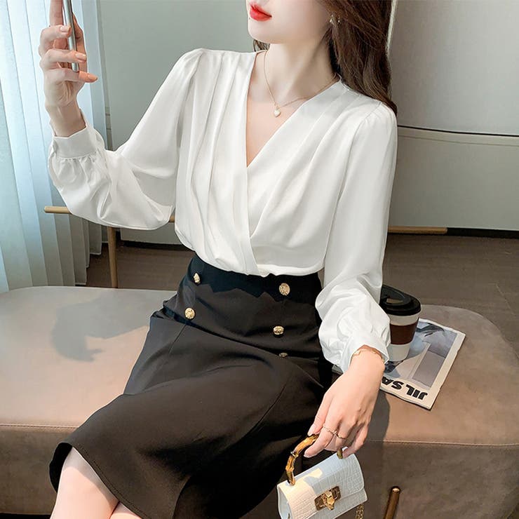 ドレープデザインブラウス | Doux Belle  | 詳細画像5 