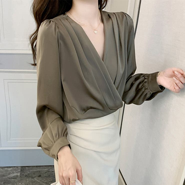 ドレープデザインブラウス | Doux Belle  | 詳細画像6 