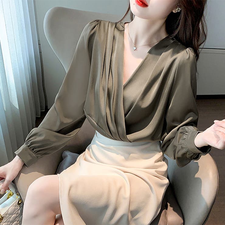 ドレープデザインブラウス | Doux Belle  | 詳細画像8 