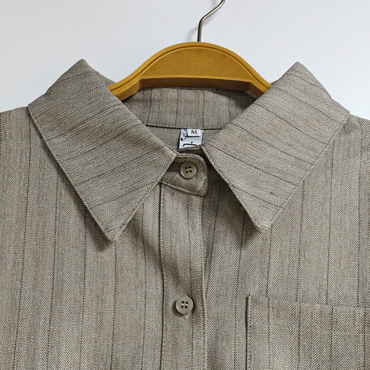 ウエストマークストライプシャツ | Doux Belle  | 詳細画像12 