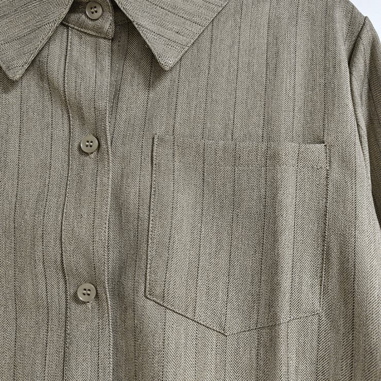 ウエストマークストライプシャツ | Doux Belle  | 詳細画像13 