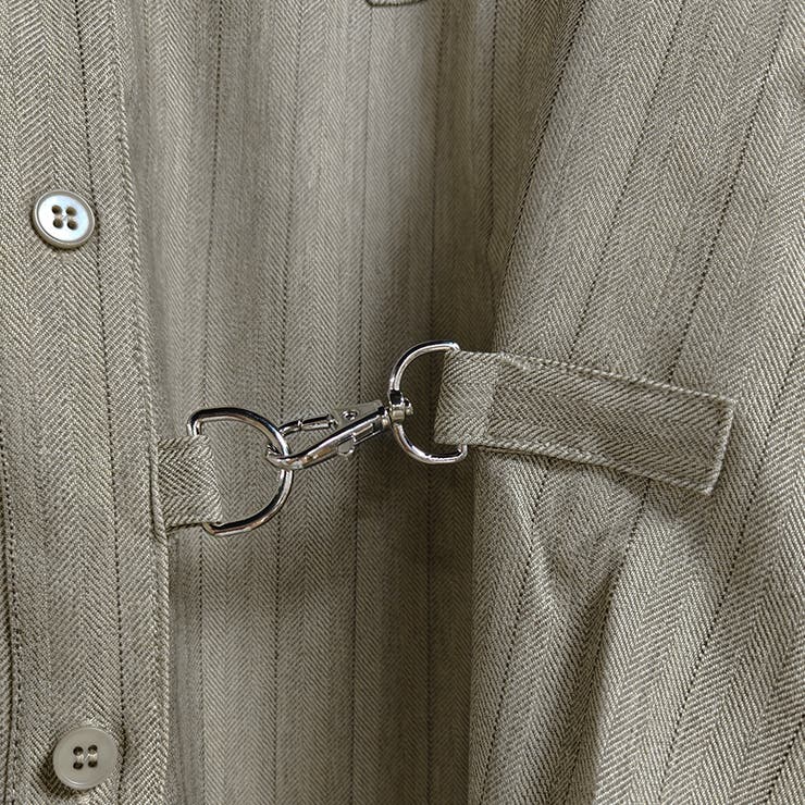 ウエストマークストライプシャツ | Doux Belle  | 詳細画像15 