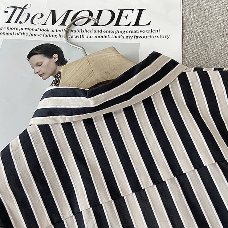 モノトーンストライプシャツ | Doux Belle  | 詳細画像7 