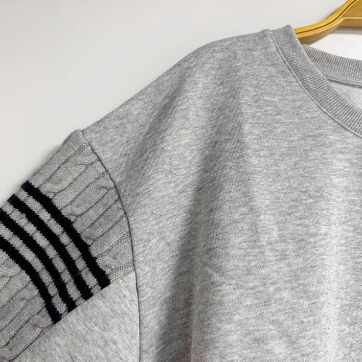 配色ライン×ギャザー袖スウェット | Doux Belle  | 詳細画像8 