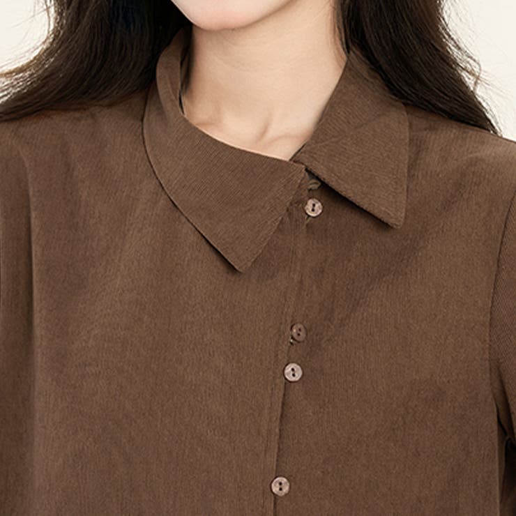 アシメボタン×バックタックブラウス | Doux Belle  | 詳細画像10 