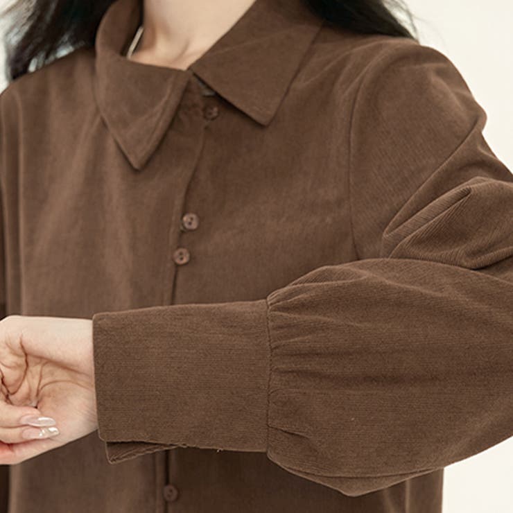 アシメボタン×バックタックブラウス | Doux Belle  | 詳細画像11 